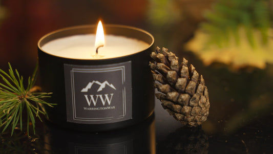 Pine needle candle